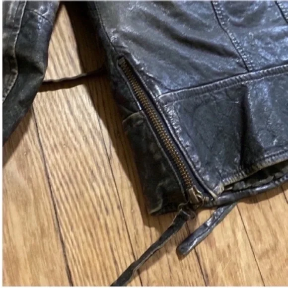 All saints leather jacket - Picture 8 of 12